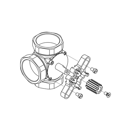 Adapter do siłowników ARM ProClick na zawory: BRV 1060 i 1050, HERZ MV3P i MV4P, Womix MIX M