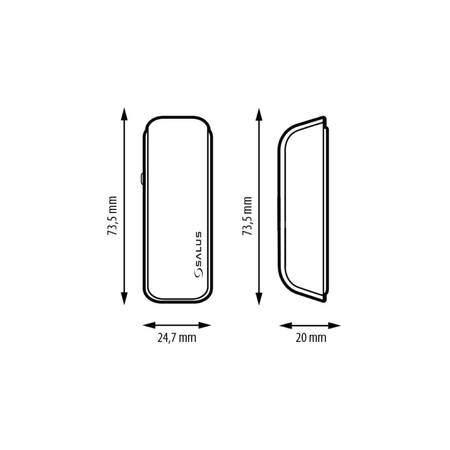 Salus bezprzewodowy czujnik temperatury PS600, bateryjny