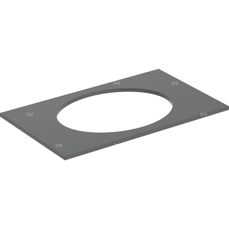 Blat pod umywalkę Geberit Selnova Square wpuszczaną w blat: B=79.1cm, Lava / Lakierowany matowy