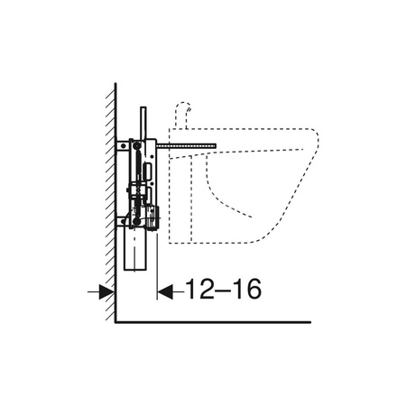 Zestaw prętów gwintowanych Geberit M12 (2 szt.): M=12mm