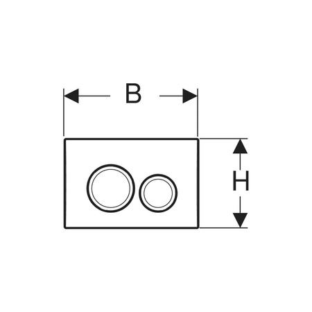 Elementy mocujące Geberit dla przycisków uruchamiających Sigma i Delta