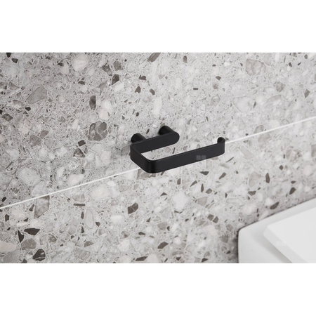 Uchwyt na papier toaletowy, czarny