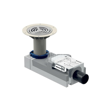 Króciec przyłączeniowy Geberit do odpływu prysznicowego międzykondygnacjami: Czarny