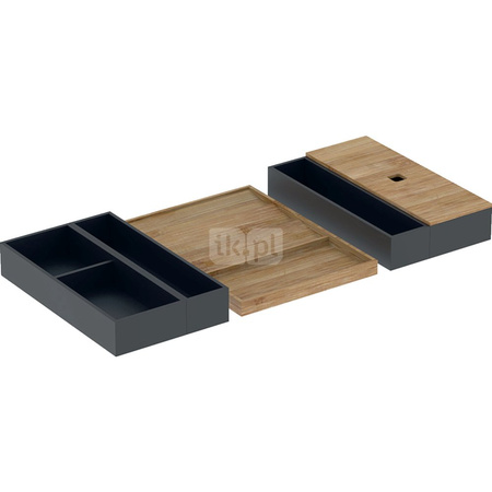 Zestaw wkładów do szuflady Geberit do szuflady górnej: Szerokość umywalki=75cm