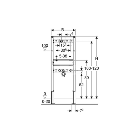 Zestaw prętów gwintowanych Geberit M10 (2 szt.)