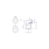 Półśrubunek redukcja RUMET mosiądz 3/4'' x 1/2'' (GW x GZ), z uszczelką, 25 mm