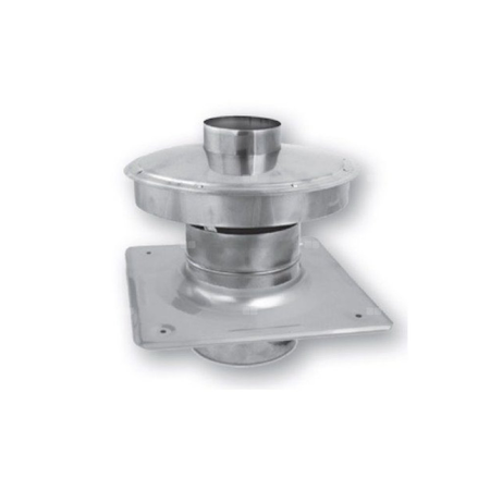 Końcówka pionowa uniwersalna FI80/125 ze stali nierdzewnej