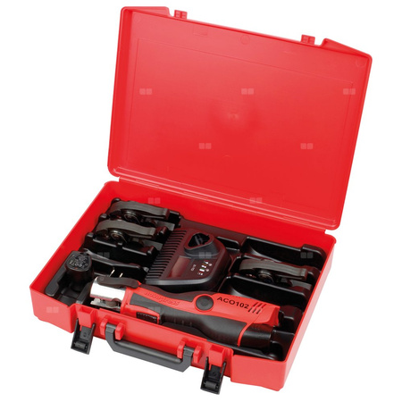 Komplet narzędzi - zaciskarka Novopress ACO103 BT + szczęki o profilu "U" ultraPRESS - 16-32