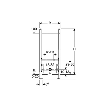 Zestaw prętów gwintowanych Geberit M12 (2 szt.): M=12mm
