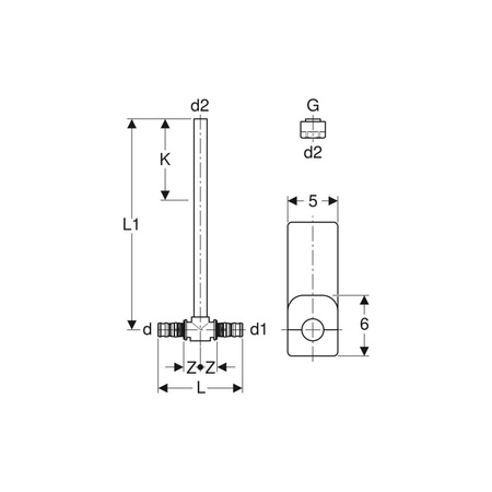 Osłona izolacyjna Geberit MeplaTherm do przyłączy kątowych i trójnikowych