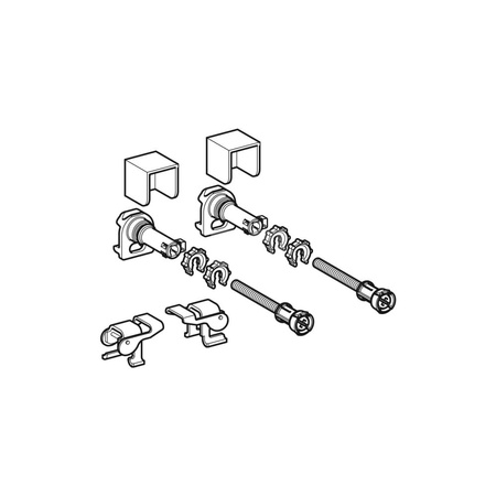 Zestaw prętów gwintowanych M10, do wspornika dystansowego Geberit Duofix (2 szt.)