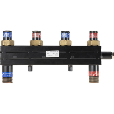 Rozdzielacz do instalacji c.o. AFRISO KSV 90-2 HW GZ 1'', 2-obieg. Nakrętka 1'', max. 50 kW