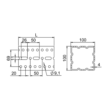 Profil konstrukcyjny KJ 6000mm OGCKJ6