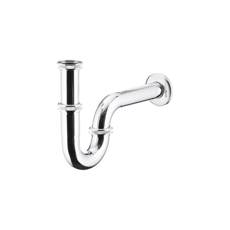 Syfon rurowy KFA Armatura mosiądz chrom 32 x 250 mm + rozetka