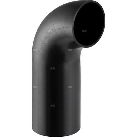 Kolano 90' GEBERIT HDPE, PE / polietylen, 160 mm, DN 150 x 160 mm x DN 150 (króciec)