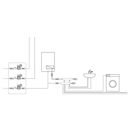 Regulator ciśnienia CALEFFI 5330, GW 1/2'', 16 bar, wersja skośna