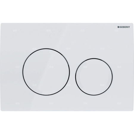 Przycisk uruchamiający Geberit Delta20, przedni, biały-alpin, okrągły