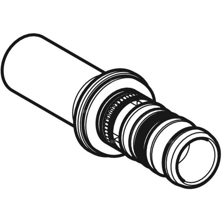 Złączka GEBERIT Mepla przejściowa Mepla/Mapress, Cu, 20 mm, DN 15 x 18 mm x DN 15 (końcówka wciskowa x końcówka wsuwana) z uszczelką