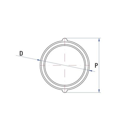 Mufa RUMET mosiądz 1 1/2'' x 1 1/2'' (GW), 40 mm