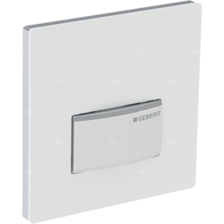 Przycisk uruchamiający Geberit typ 50 do systemu spłukiwania pisuarów z pneumatycznym uruchamianiem spłukiwania, kwadratowy: 13x13x0.8cm, Określa klient