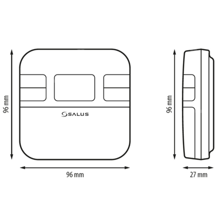 Bezprzewodowy, dobowy, natynkowy elektroniczny termostat SALUS RT305RF