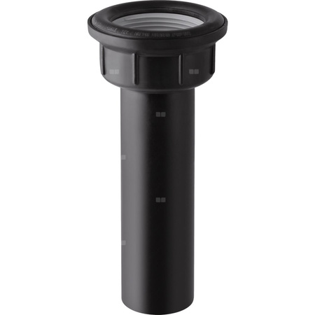 Króciec przyłączeniowy Geberit z gwintem wewnętrznym, płaskie obrzeże uszczelek: Rg=1/8″, d=48mm, Czarny