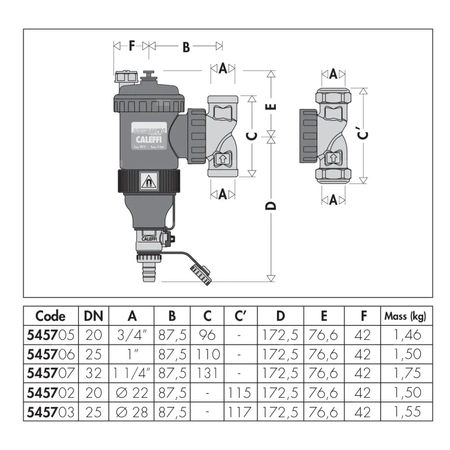 Separator zanieczyszczeń z podwójnym magnesem DirtmagPro® 1”
