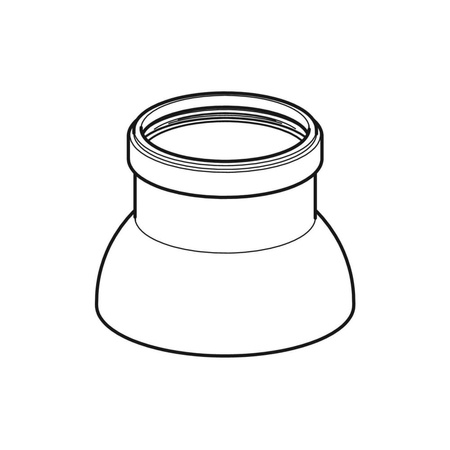 Uszczelka Geberit Silent-PP wargowa symetryczna EPDM d75