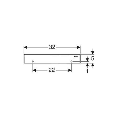 Sitko o małych otworach Geberit do odpływu ściennego do natrysku