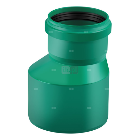Złącze MAGNAPLAST KG 2000 KGR redukcja, PP-md (zielony), DN 315 x DN 250 (ww x wz), do kanalizacji