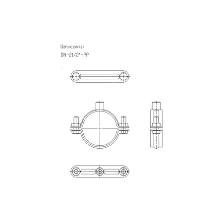 Obejma mocująca masywna NICZUK 73-76 mm 21/2