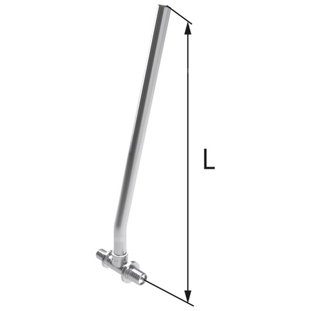 Trójnik mosiężny z rurą Cu fi15 ultraLINE - 14 L = 300 mm