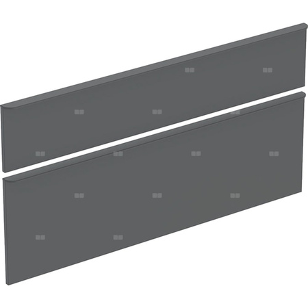 Zestaw frontów szuflad do szafki pod umywalkę podwójną GEBERIT, kol. lava matowy szer.1200 mm