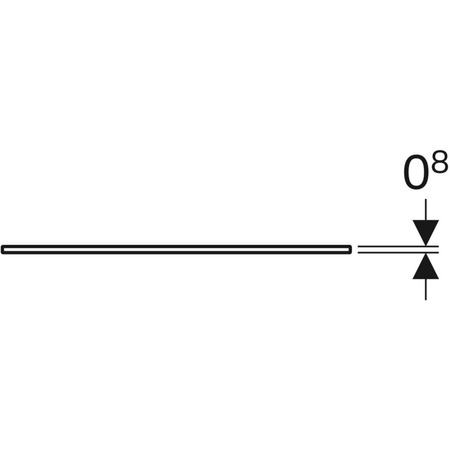 Blat szklany Xeno2 45 cm do szafki 807045
