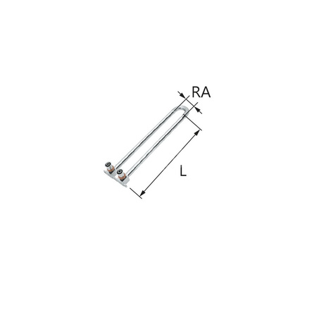 Kolano zespolone mosiężne z rurą Cu fi15 ultraPRESS - 16 L = 200 mm