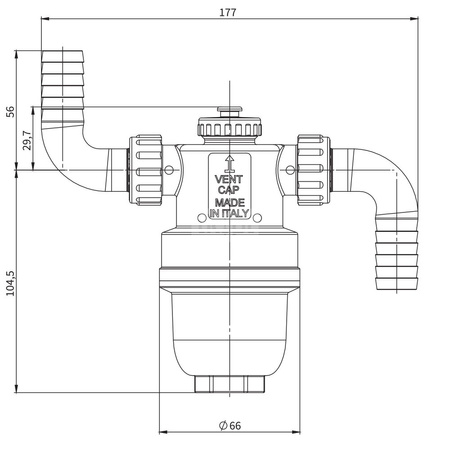 Neutralizator kondensatu ACN 120, G3/4'' x 20 mm, CaCO3