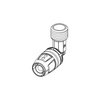 Nypel 90' TECE logo dwuczęściowy, mosiądz, 20 mm x 1/2'' (pz x GZ)
