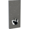 Moduł sanitarny do WC wiszącego GEBERIT Monolith, 1140 mm x 505 mm x 106 mm, regulacja wysokości, front: imitacja betonu, bok: aluminium