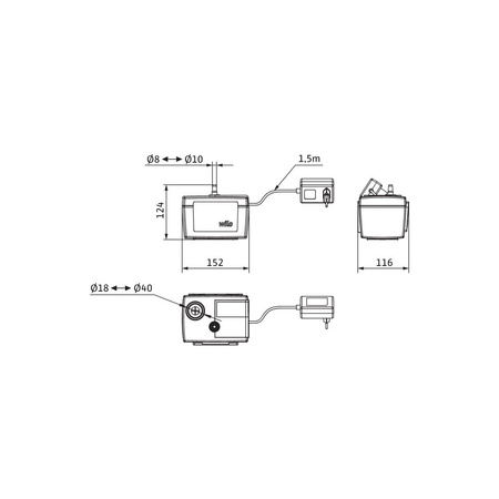 Pompa do kondensatu WILO Plavis 011-C-2G 50/60 Hz (0.34 l/h) 20 W