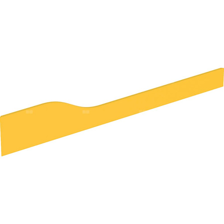 Osłona dekoracyjna Geberit Bambini przednia, do umywalki dla dzieci, do czterech baterii umywalkowych, niższa umywalka po prawej stronie: Żółty Varicor nr 304 / Matowy