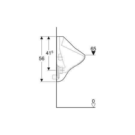 Uszczelka gumowa Geberit do przyłącza rury spłukującej: d=28mm