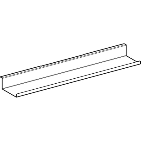 Półka ścienna Geberit: 67.5x5.5x13cm, Piaskowy szary / Malowany proszkowo, matowy