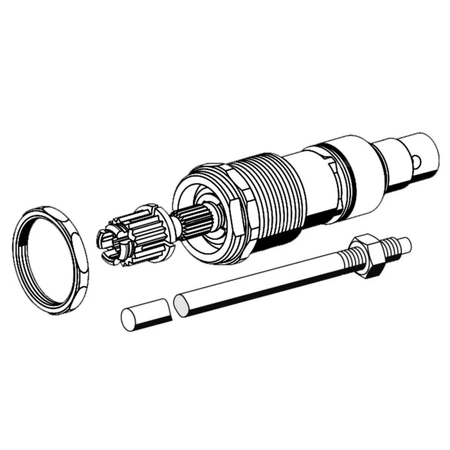 Głowica POLAR II z wrzecionem,, długość wrzeciona 177,5 mm