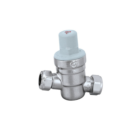 Regulator ciśnienia ze złączkami zaciskowymi – wersja skośna O 15