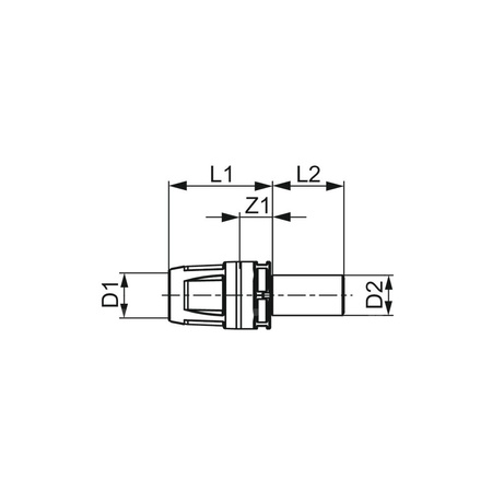 Przejście TECE logo redukcja, brąz, 16 mm x 15 mm (zw x końcówka wtykowa)