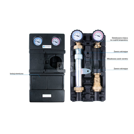 Grupa pompowa AFRISO PrimoTherm K 180-1 DN 32 GW 1 1/4'' x 1 1/4'', z izolacją