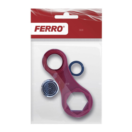 FerroAirMix perlator M24x1 z kluczem do perlatorów i regulatorów ceramicznych