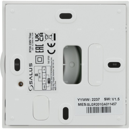 Regulator temperatury SALUS RT20, montaż natynkowy