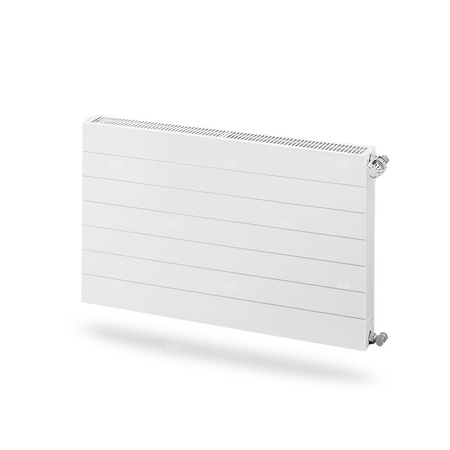 Grzejnik płytowy typ 11 PURMO Ramo Compact RC wym. 300 x 1400 mm, kolor biały, moc 741 W, front Płaski profilowany