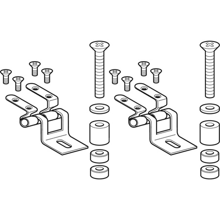 Zestaw zawiasów Geberit Group do deski sedesowej Artis (2 szt.)